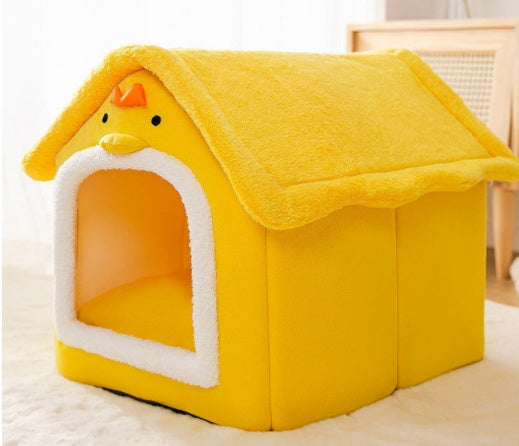 Foldable Dog House Pet Cat Bed Winter Dog
