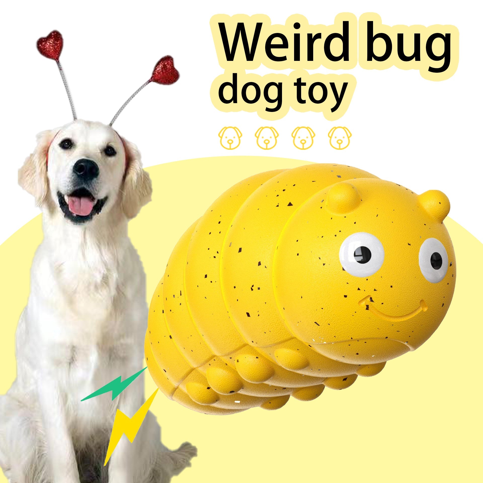 New Teething Dog With A Weird Barking Bug Pet Toys