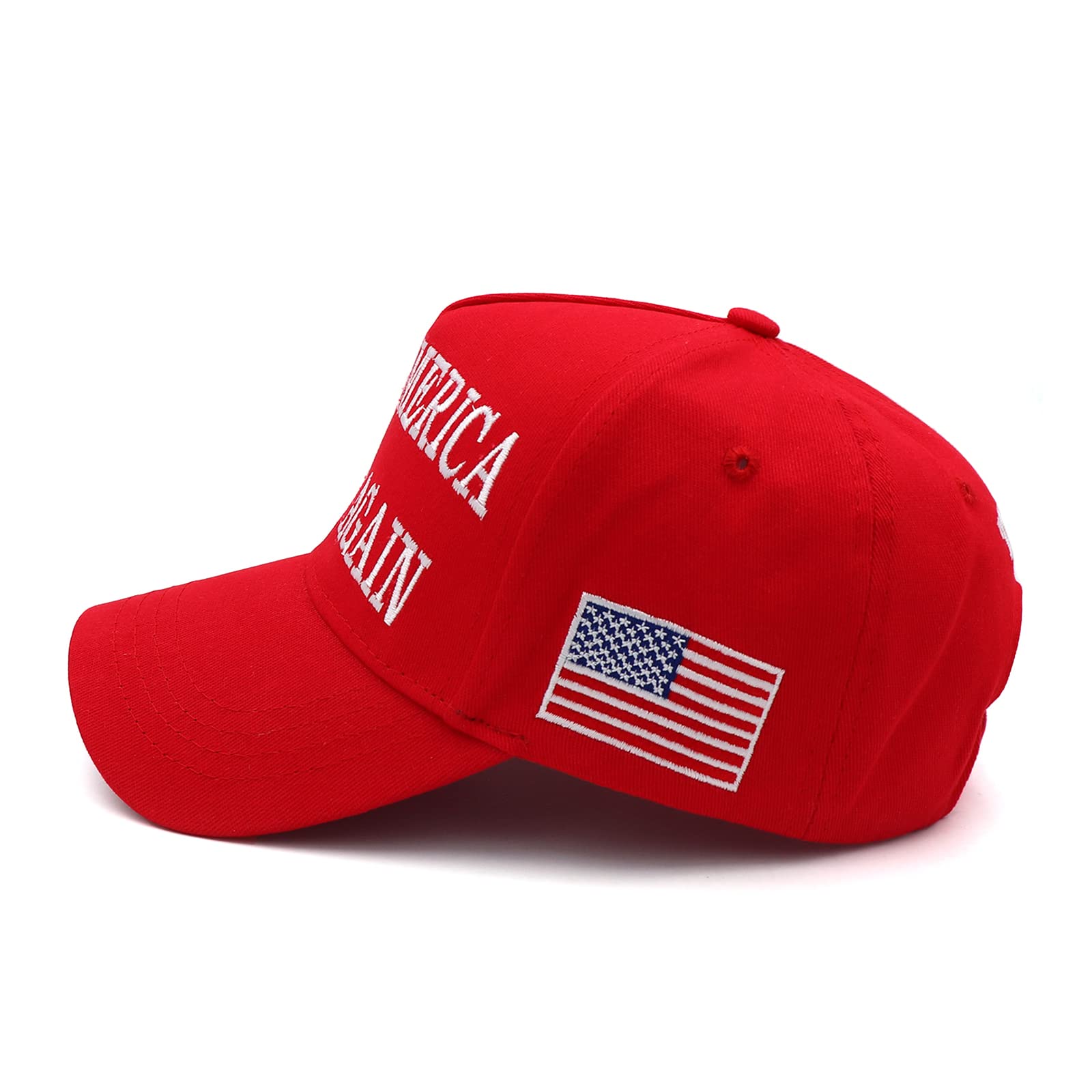 Trump 2024 45-47 Flag Hat Donald Trump Hat 3D USA Embroidery Adjustable Baseball Cap