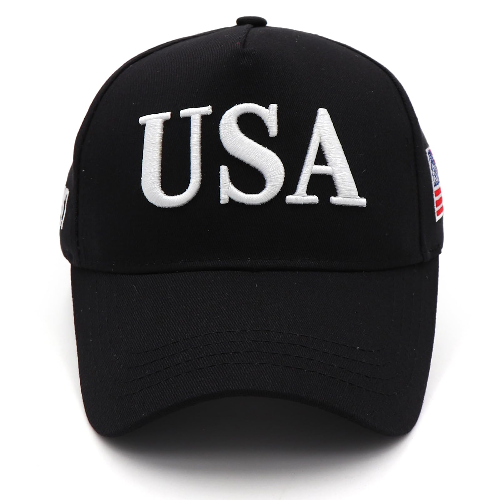 Trump 2024 45-47 Flag Hat Donald Trump Hat 3D USA Embroidery Adjustable Baseball Cap