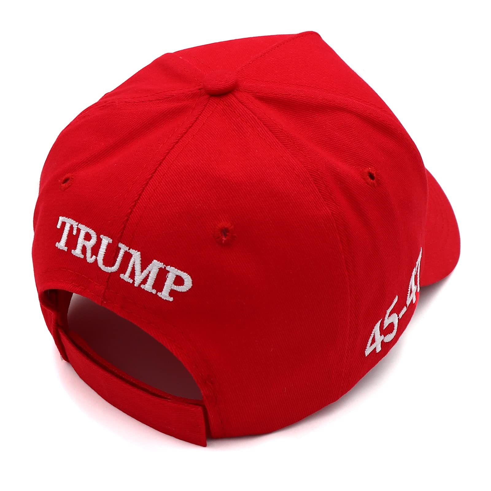 Trump 2024 45-47 Flag Hat Donald Trump Hat 3D USA Embroidery Adjustable Baseball Cap