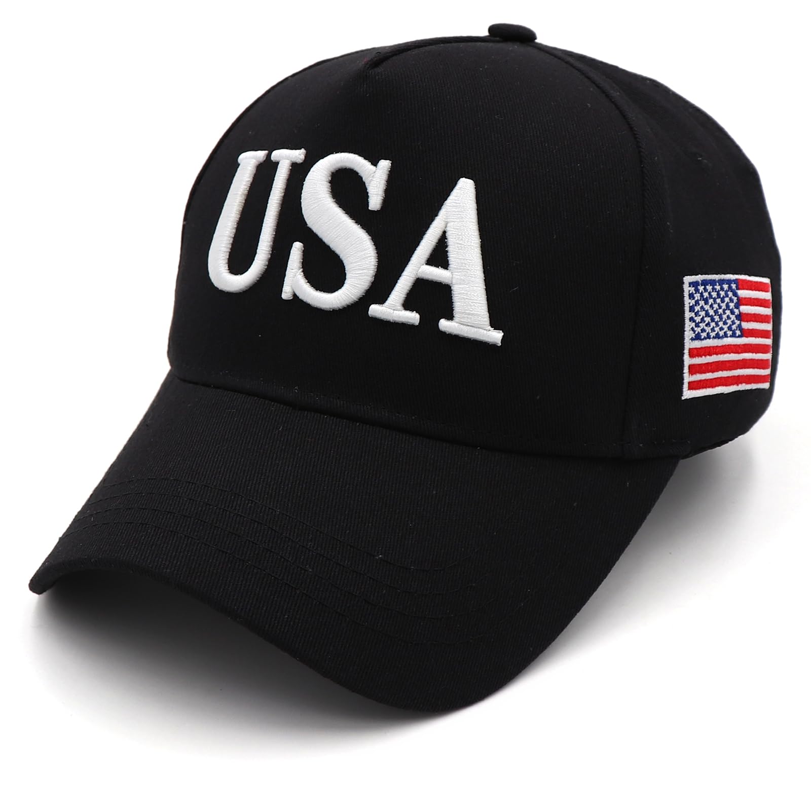 Trump 2024 45-47 Flag Hat Donald Trump Hat 3D USA Embroidery Adjustable Baseball Cap