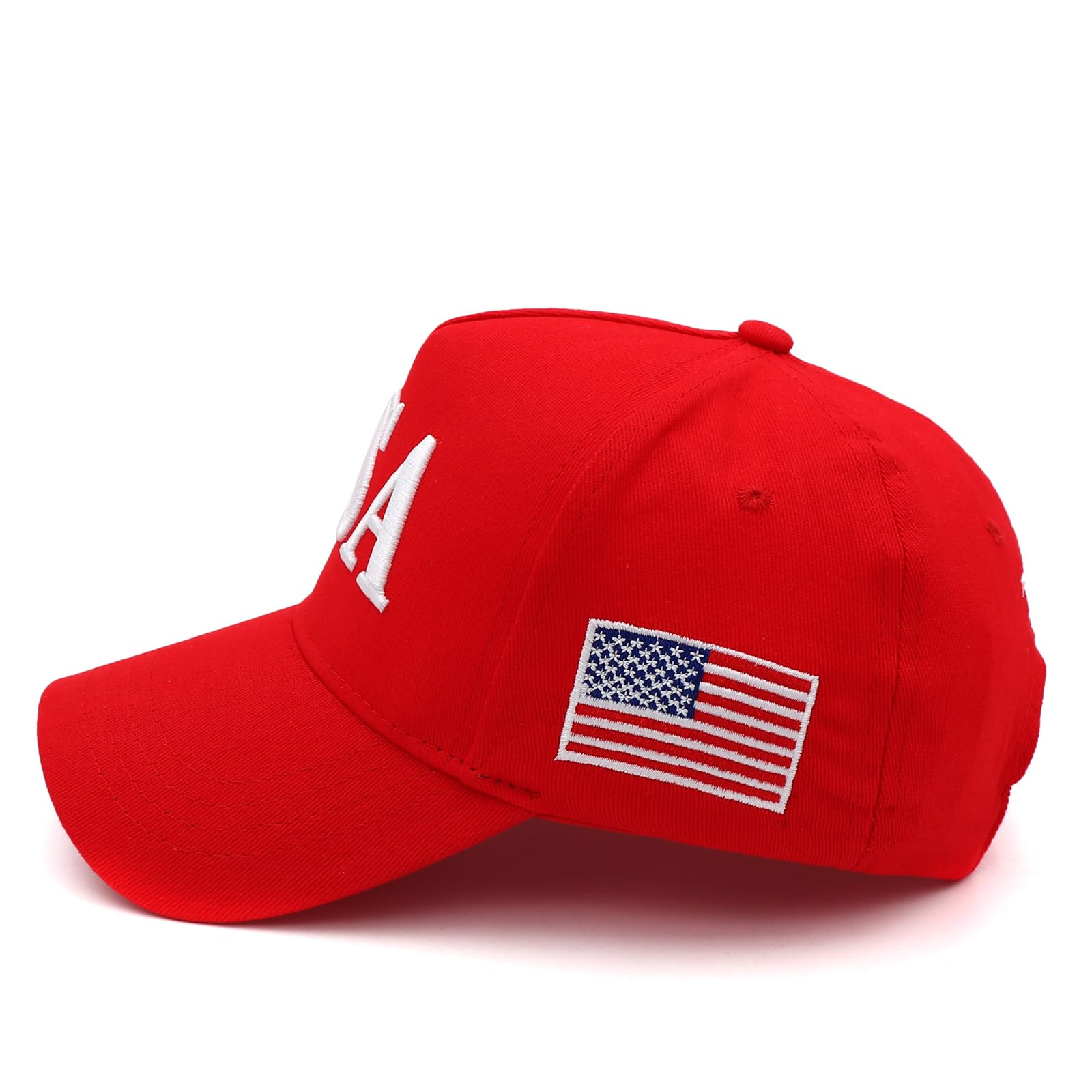 Trump 2024 45-47 Flag Hat Donald Trump Hat 3D USA Embroidery Adjustable Baseball Cap