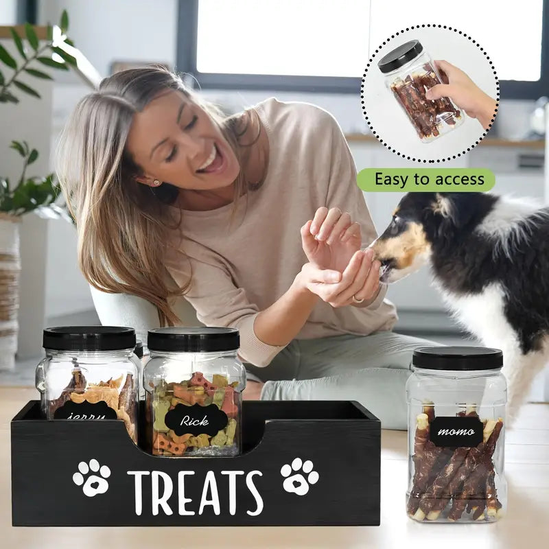 Farmhouse Dog Food & Treat Storage Set