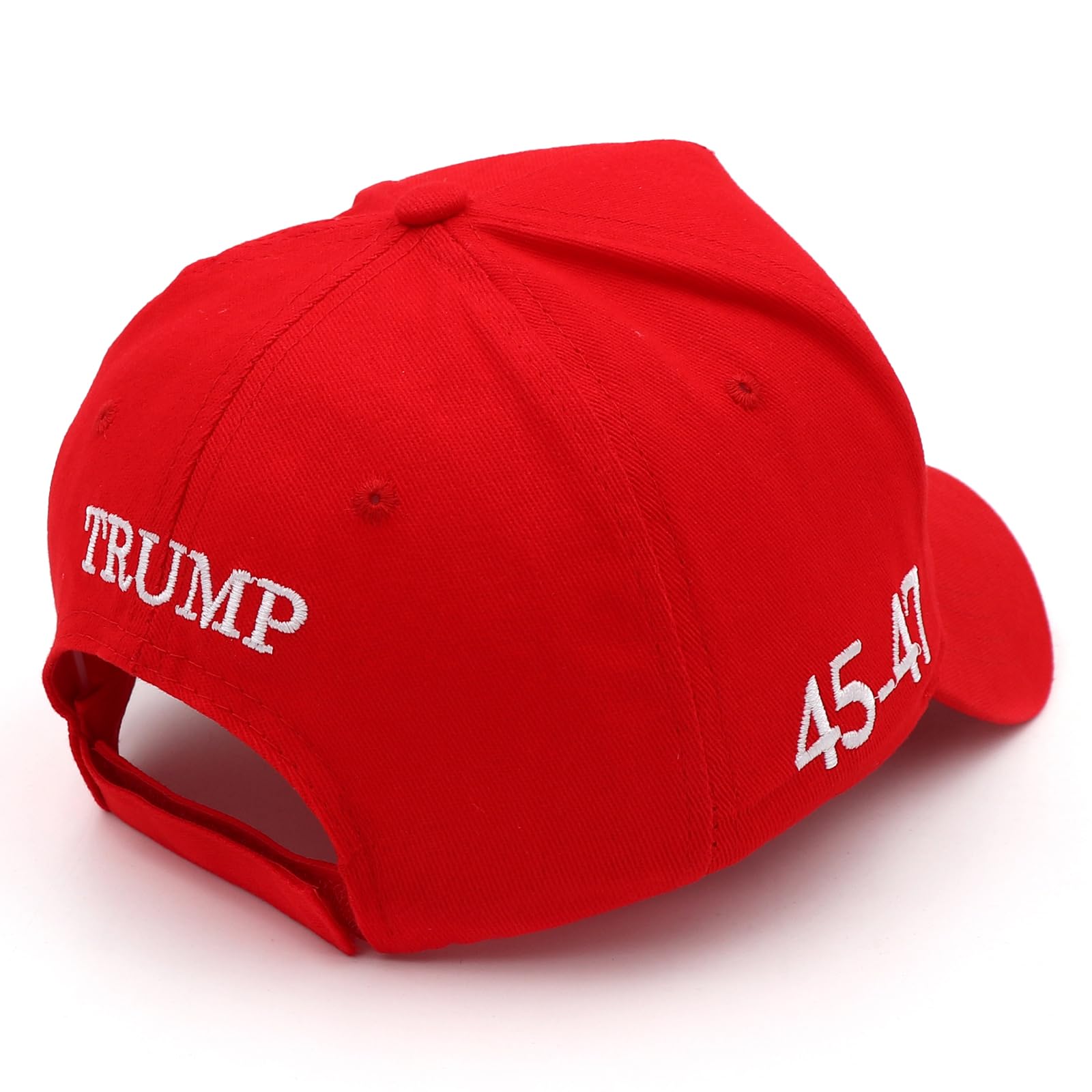 Trump 2024 45-47 Flag Hat Donald Trump Hat 3D USA Embroidery Adjustable Baseball Cap