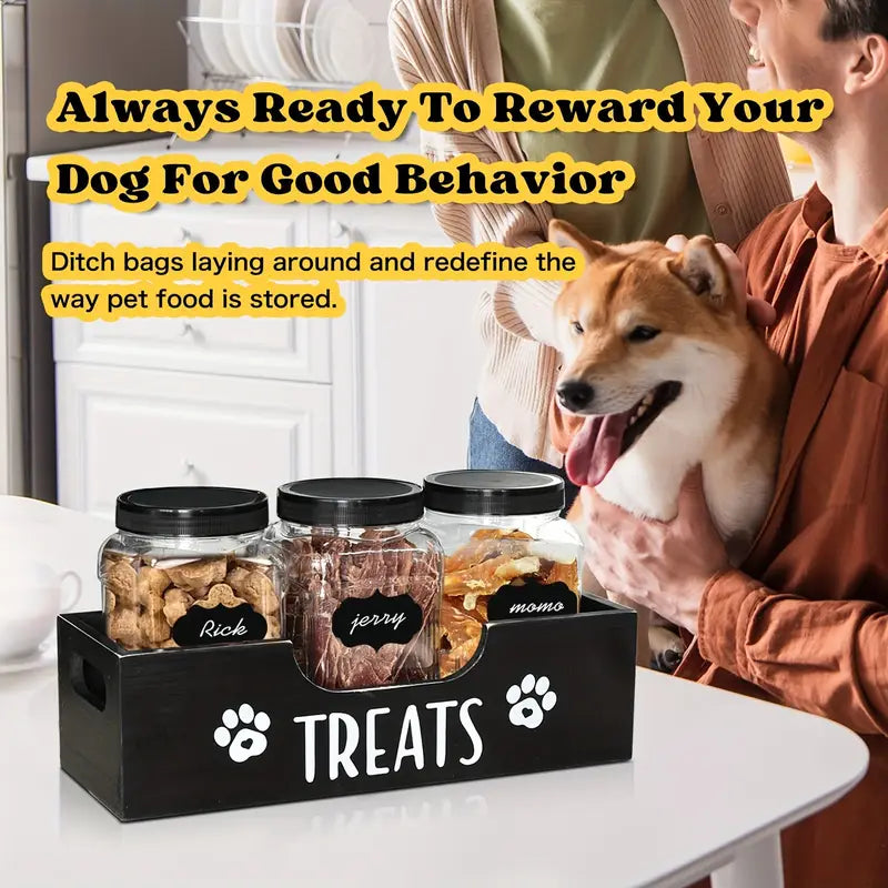 Farmhouse Dog Food & Treat Storage Set