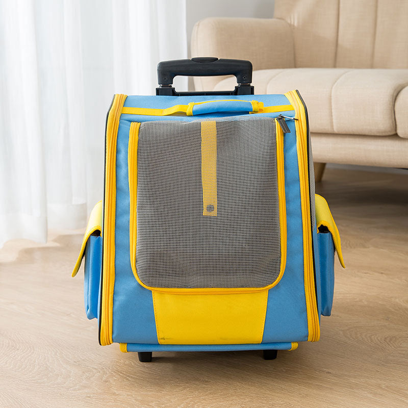 Portable Pet Trolley Backpack