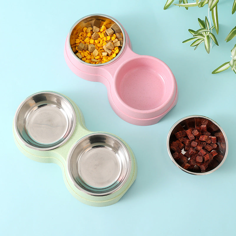 Stainless Steel Double Pet Bowls